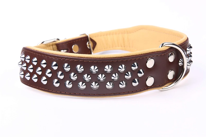 Moly Necklace Leather Luxury Nail, 75 cm