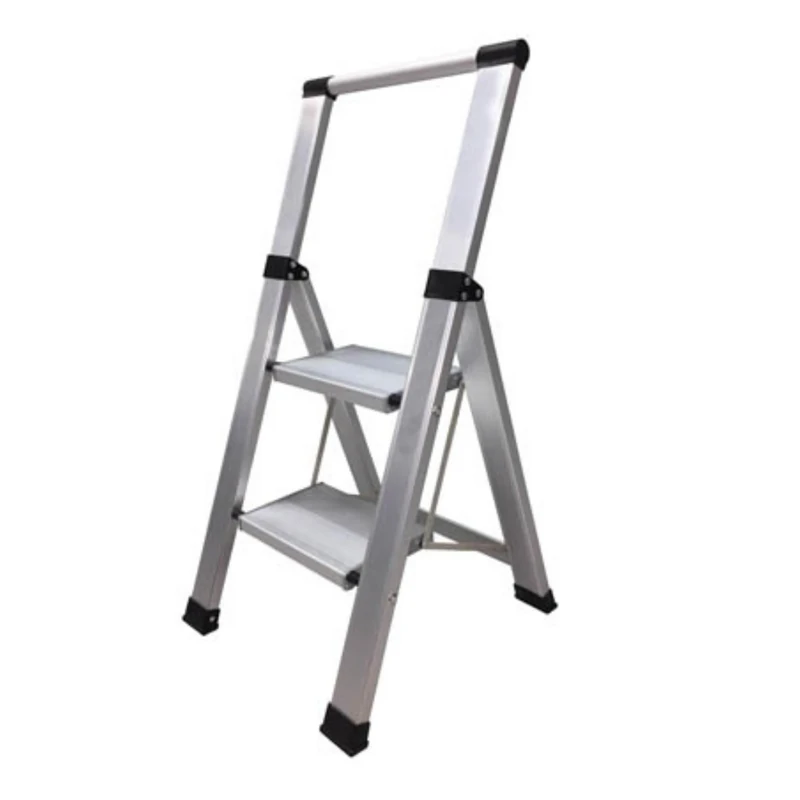 Homelux 710030 Flat Domestic Ladder, Aluminium, 2 Steps