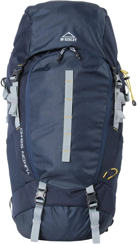 McKinley Trek-Backpack Yukon + 10 IV Unisex Backpack - Navy/Grau/Olive, 55