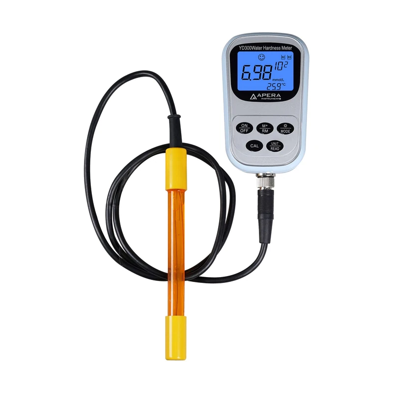 Apera Instruments YD300 Portable Water Hardness (CA2+ and MG2+) Meter Kit, Simple and Quick Electrode Testing Method with The Same Accuracy of EDTA