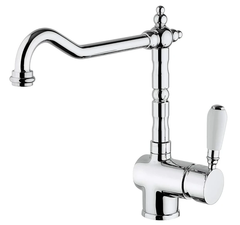 First F-2471/01uam Single Lever Sink Mixer Ancient Rod, Chrome