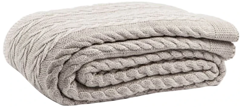 Plaid and Blankets by homemania ca15002, Synthetic Material, Natural, King, Blanket 240 x 220 x 0.1 cm