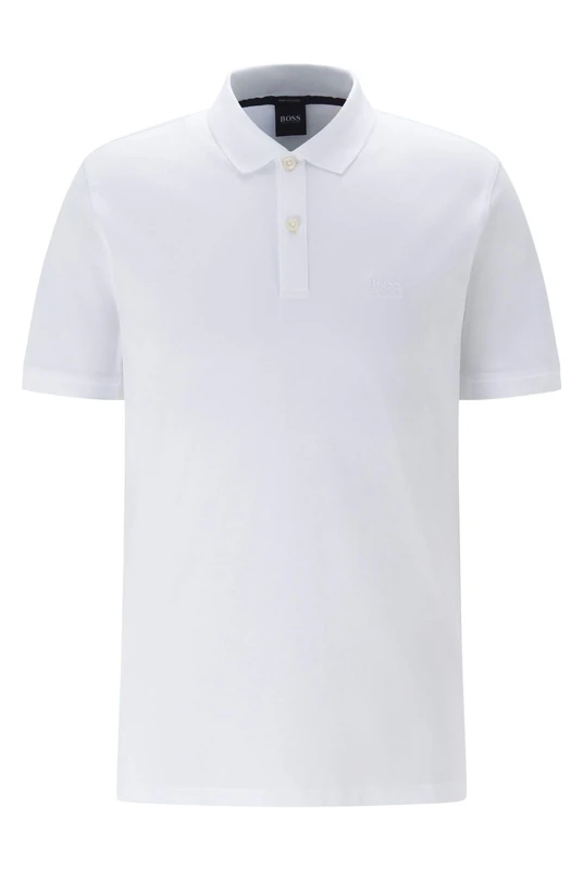 Hugo Boss Men's Pallas Short Sleeve Polo Shirt, White, XXXL