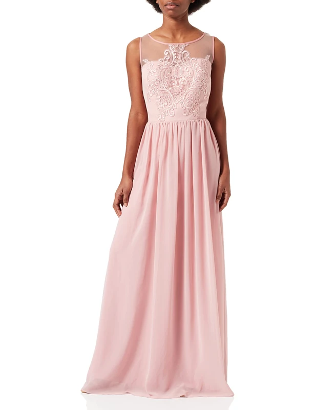 Chi Chi London Women's Alissa Party Dress, Pink (Mink Military), 16 - Image 1