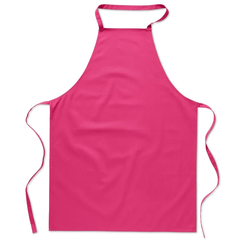 eBuyGB Pack of 10 Catering Cooking Plain Chef's Unisex Kitchen Apron, Cotton, Fuchsia