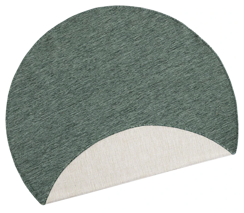 bougari In- & Outdoor Reversible Rug Miami Green Cream Round Diameter 140 cm