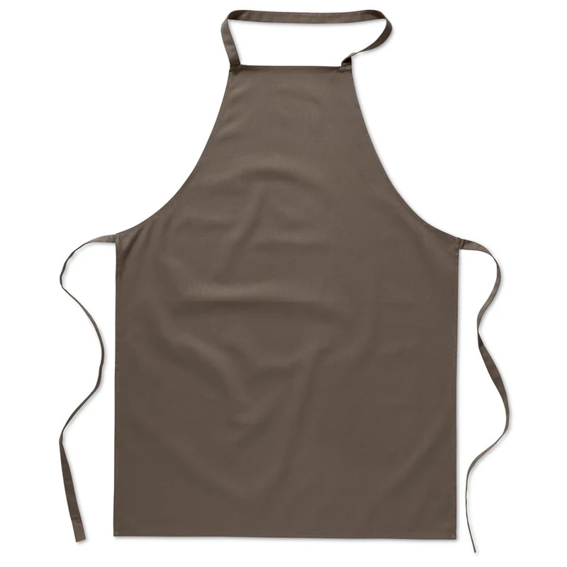 eBuyGB Pack of 10 Catering Cooking Plain Chef's Unisex Kitchen Apron, Cotton, Brown