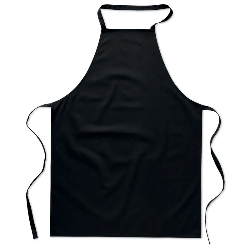 eBuyGB Pack of 10 Catering Cooking Plain Chef's Unisex Kitchen Apron, Cotton, Black