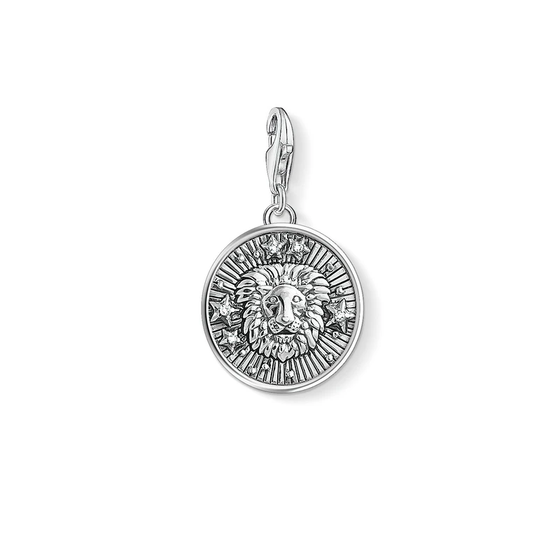 Thomas Sabo Women Charm Pendant Zodiac Sign Leo Charm Club 925 Sterling Silver 1644-643-21