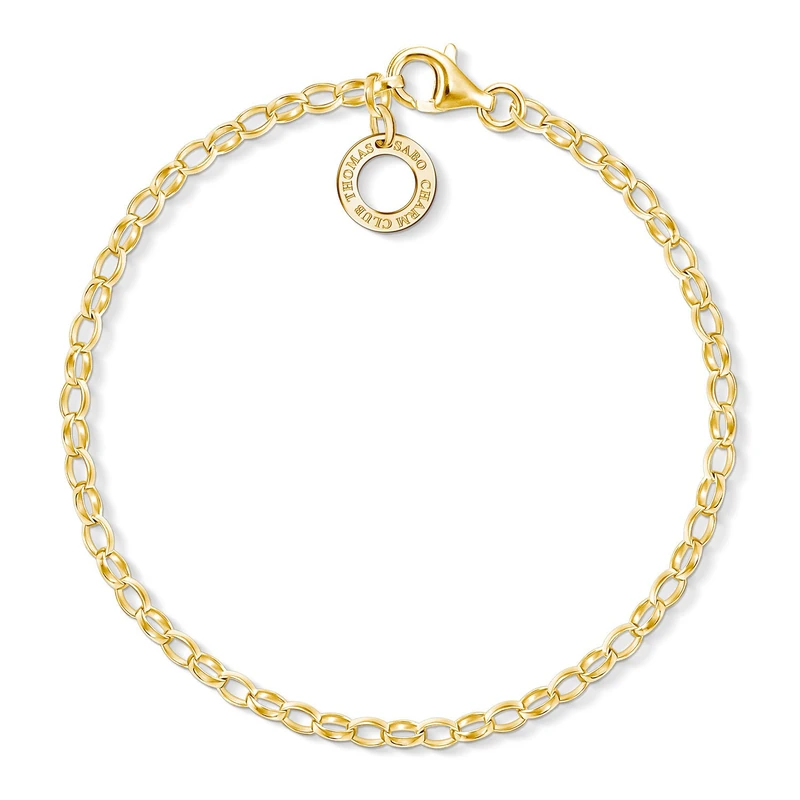 Thomas Sabo charm bracelet gold-plated silver X0243-413-39-L18.5