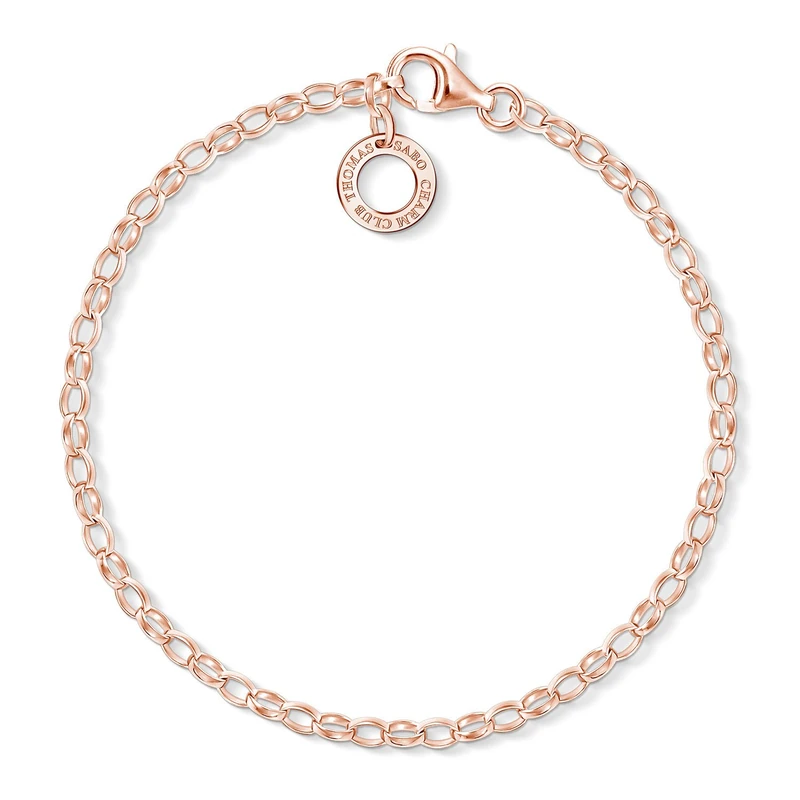 Thomas Sabo charm bracelet gold-plated silver X0243-415-40-L15.5