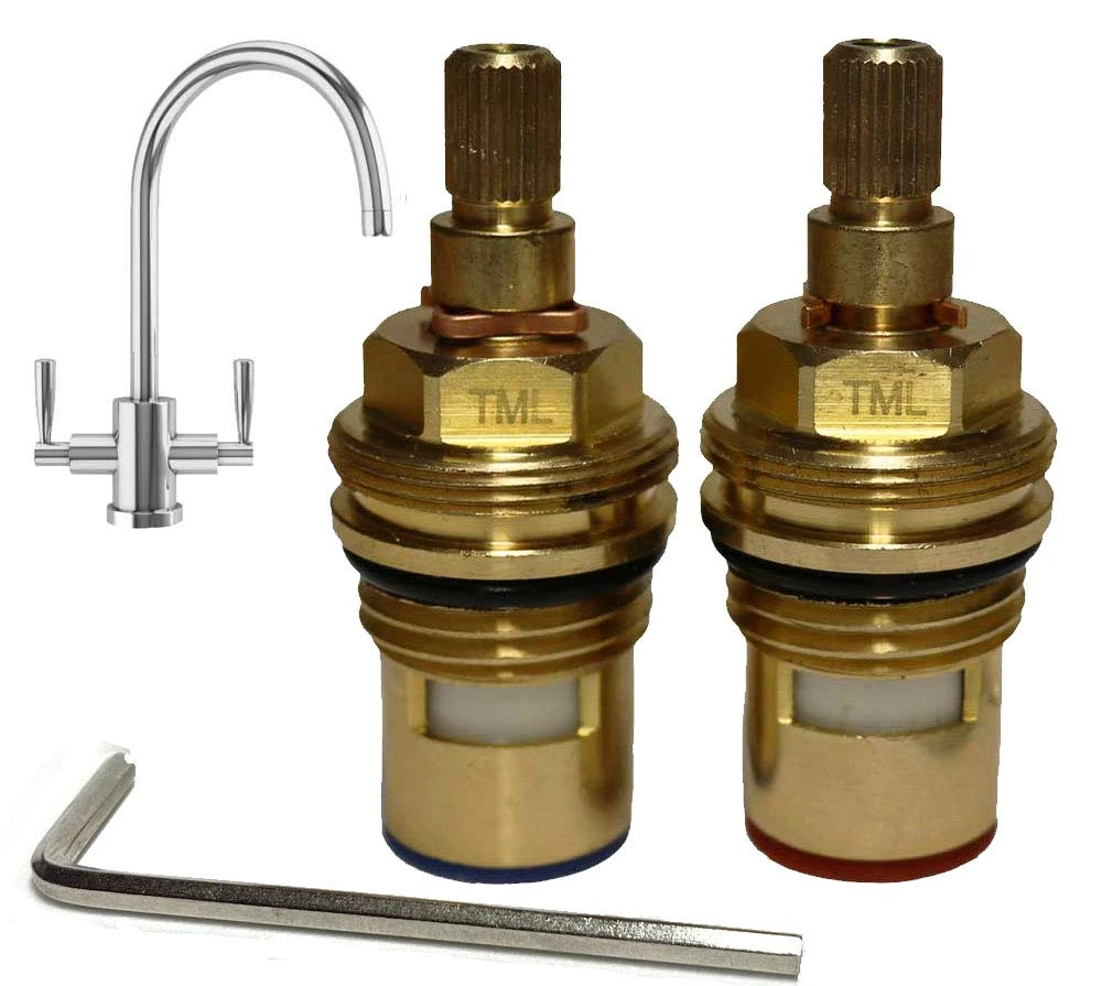 Premium Cartridge Compatible with Franke Olympus Olympus Spring G Filterflow SP3561 1427R 3561R 28 Spline Tap Replacement Valve Pair Plus Allen Key