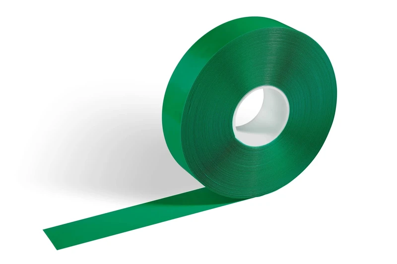 Durable DURALINE STRONG Floor Marking Tape - Self-Adhesive & Anti-Slip Marking Tape - 30 Metre Roll - Perfect for Marking Safety Hazards in Warehouses - Green