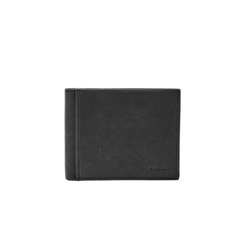 Fossil Wallet for Men Ingram, Leather Bifold black 11.43 cm L x 1.9 cm W x 8.89 cm H ML3784001