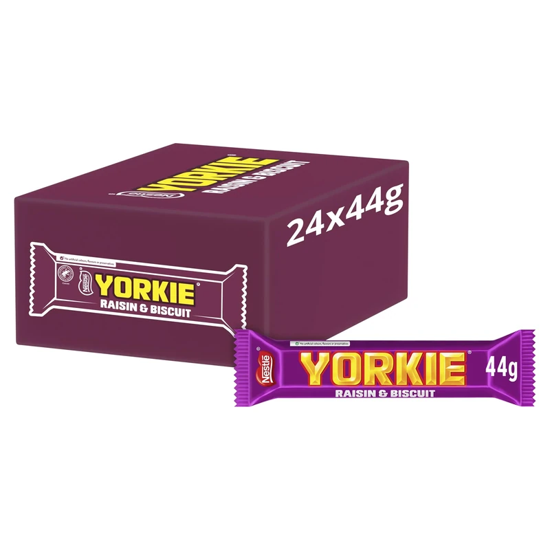 Nestlé Yorkie Raisin and Biscuit Milk Chocolate Bars, 24 x 44 g