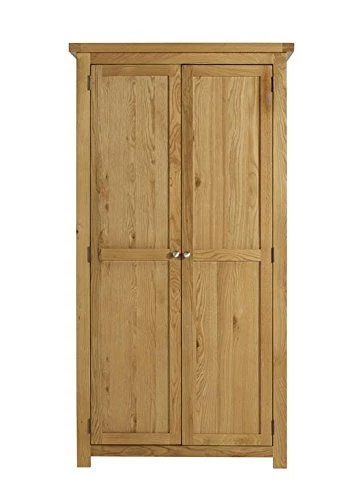 Birlea Woburn 2 Door Wardrobe, Wood, Oak, 57 x 97 x 185 cm