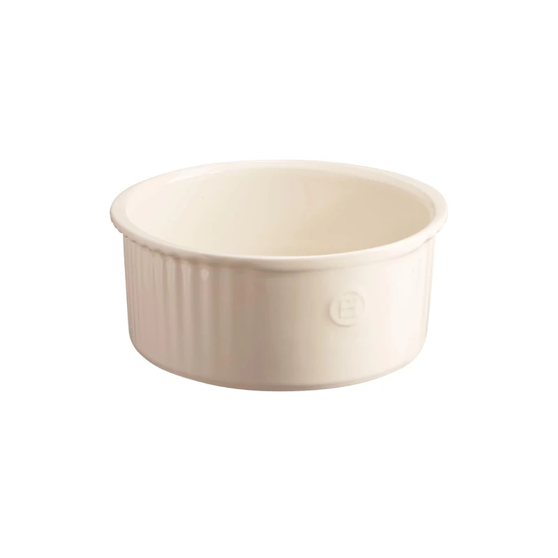 Emile Henry EH026880 21 cm Ceramic Soufflé Mould - 23 x 21.5 x 10 cm, Ceramic, Slate, 23 x 21,5 x 10 cm