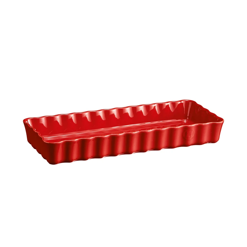 Emile Henry EH116034 Rectangular Long Ceramic Cake Tin 36.5 x 15 x 5 cm Grand Cru 36.5 x 15 x 5 cm
