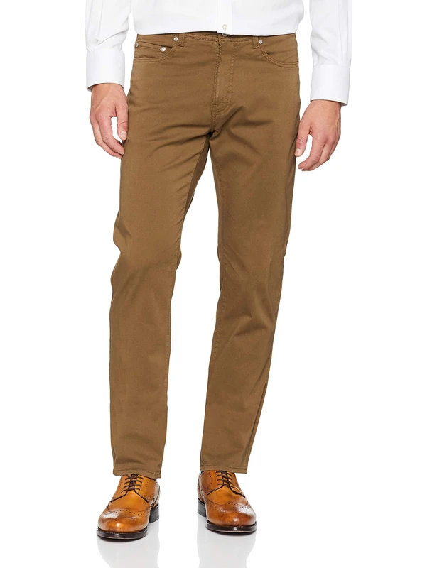 Pierre Cardin Men's Lyon Tapered Futureflex Strech 5 Pocket Hose Tapered Trouser, Brown (Braun 70), W32/L32 (Manufacturer size: 32/32) - Image 1