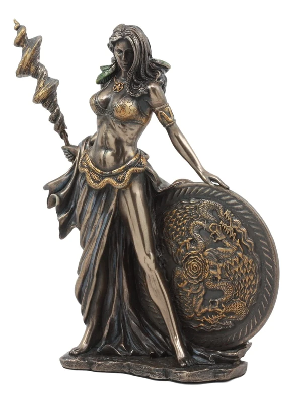 Ebros All Mother Goddess Frigga Holding Spear And Shield Statue Norse Mythology Wife Of Odin Queen Of Asgard Frigg Figurine