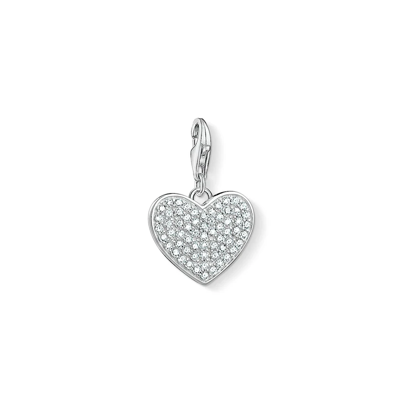THOMAS SABO Charm pendant heart pavé 925 Sterling Silver