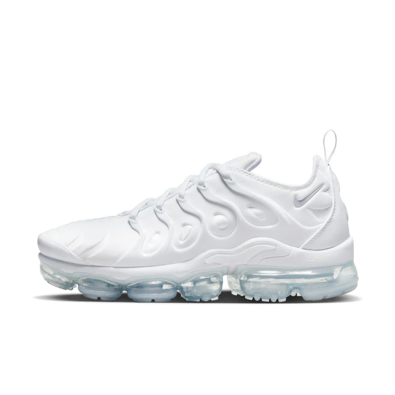 Nike Air Vapormax Plus Boy's Competition Running Shoes, White/Pure Platinum, 3.5 UK (36 EU)