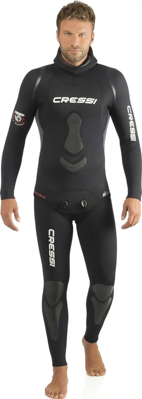 Cressi Apnea Wetsuit - Black, 2X-Large/Size 6