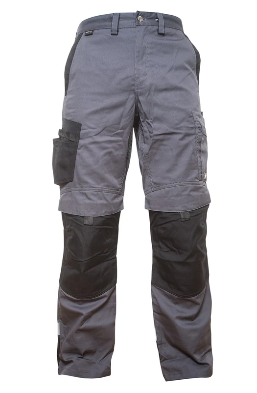Jah 1110 Cargo Trousers Pack of 5 Polyester/Cotton Cordura Grey/Black Size 52