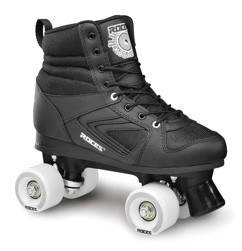 Roces KOLOSSAL Unisex 4 Wheel Skate - Adult, Black, 37