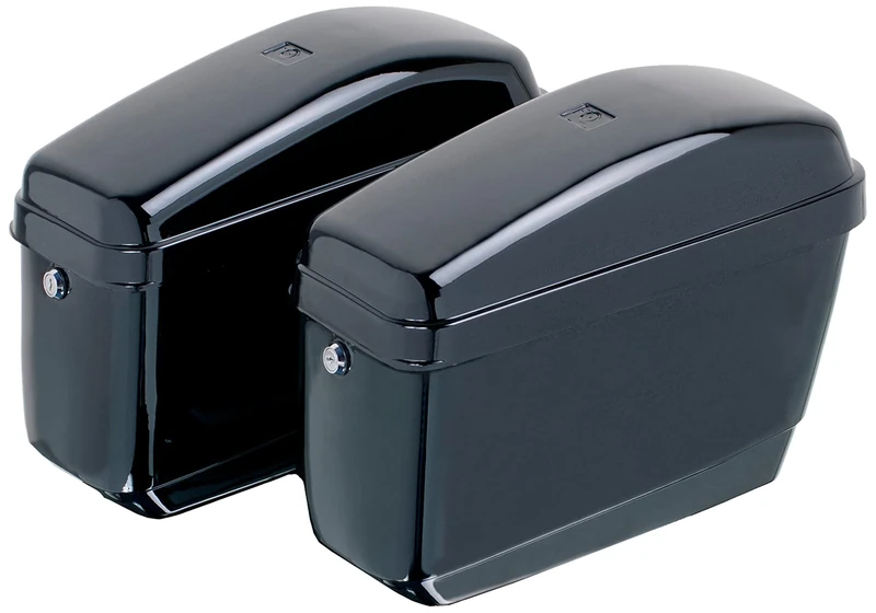 Customaccess AMZ004N Rigid Saddlebags With Universal Brackets, Black, 12 L