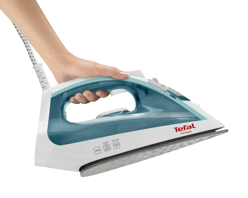 Tefal Virtuo FV1710 Steam Iron 1800W - Green & White Professional
