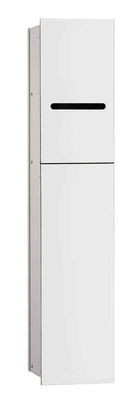 Emco Asis 2.0 975427451 Flush-Mounted Toilet Paper Holder Glass Optiwhite White