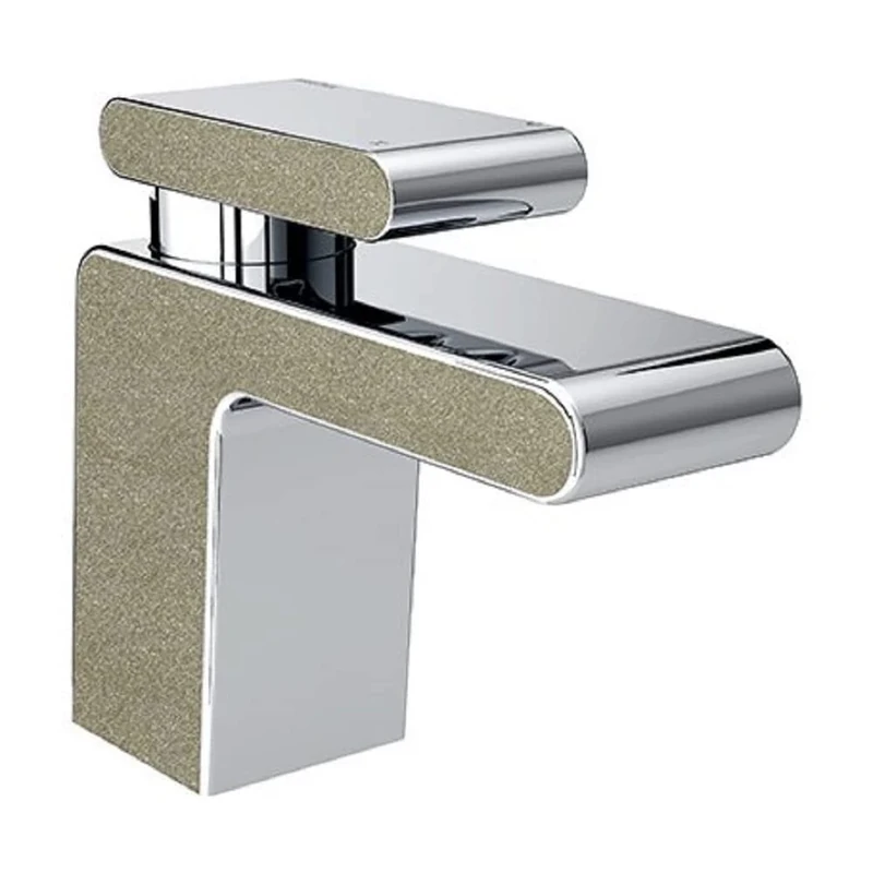 Bristan MPIV BAS CS Metallix Pivot Basin Mixer Champagne Shimmer, Chrome/Champagne