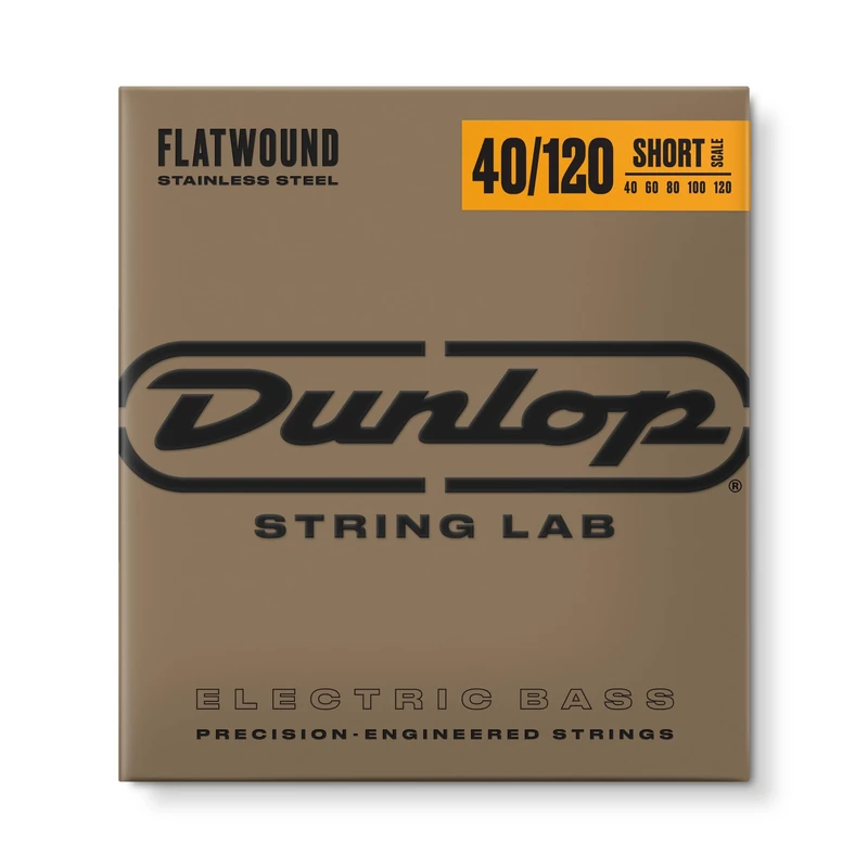 Jim Dunlop Flatwound Short Scale 40/120 Light 4/SET Bass Guitar Strings (DBFS40120S)