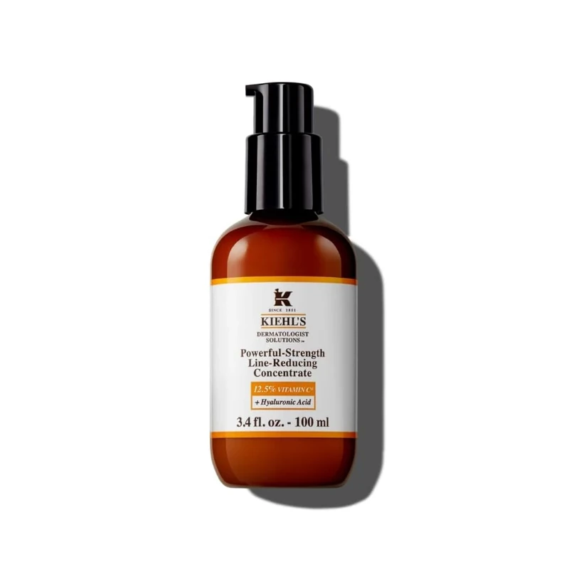 Kiehl's Powerful-Strength 12.5% Vitamin C Serum, Line-Reducing Concentrate Face Serum, 100Ml