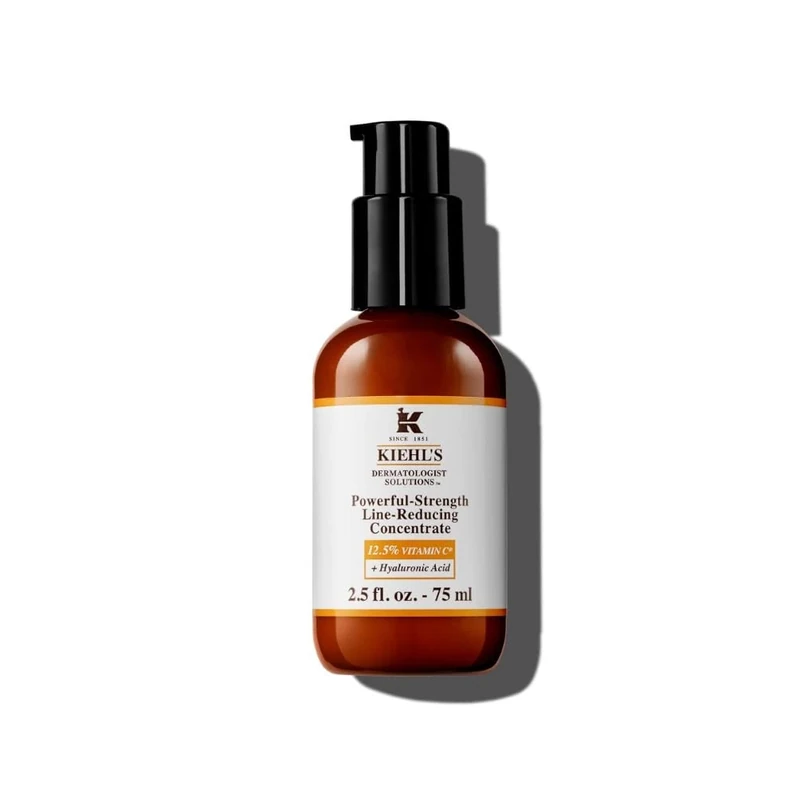 Kiehl's Powerful-Strength 12.5% Vitamin C Serum, Line-Reducing Concentrate Face Serum, 75Ml