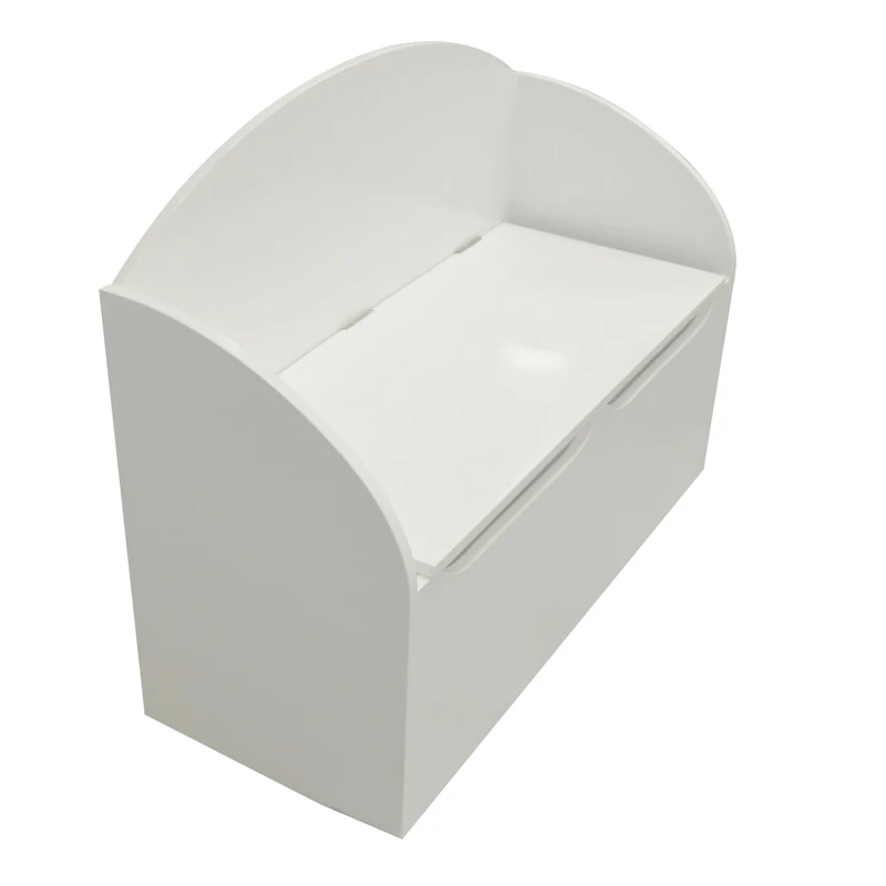 Demeyere Coffre A Jouets Convertible En Banc Pour Enfant – Coloris Blanc – 69,5x29,5x54,3 cm