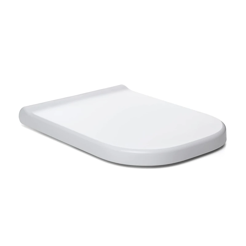 TATAY Toilet Seat Universal Compatible with The Gap | Soft-Close | Quick-Release for Deep Cleaning | Made in Spain | Square Shape – Optima Square – White