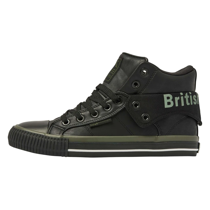 British Knights Men's Roco high Trainers Black Size: 12 UK