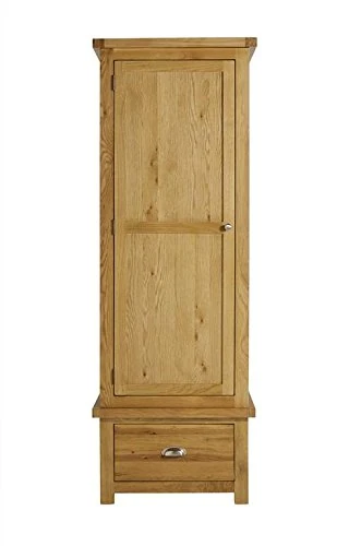 Birlea Woburn 1-Door 1-Drawer Wardrobe, Wood, Oak, 57 x 70 x 200 cm