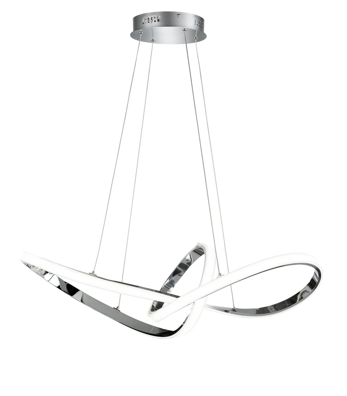 Action Pendant lamp, Metal, Integriert, 49 W, Chrome - Image 1