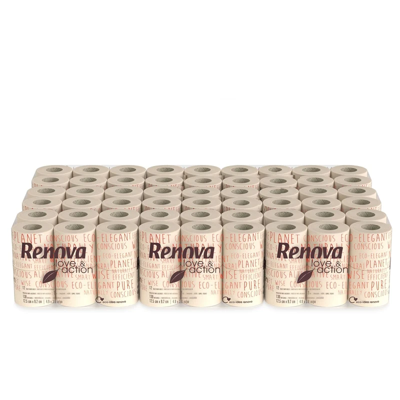 Renova Love&Action Eco Friendly Toilet Paper - 108 Rolls - Image 1