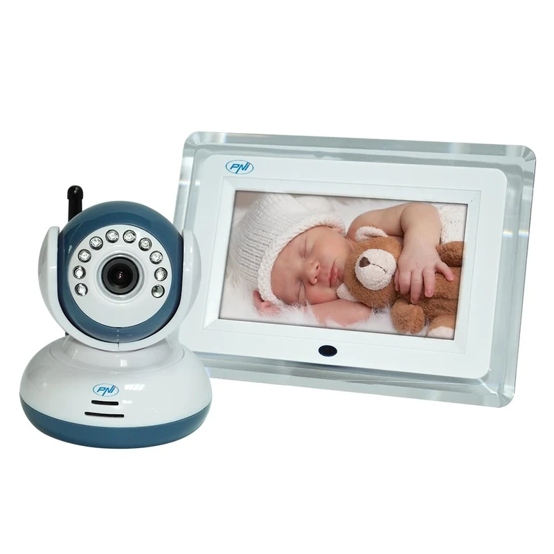 Wireless Video Baby Monitor PNI B7000 7 inch LCD Screen, Night Vision