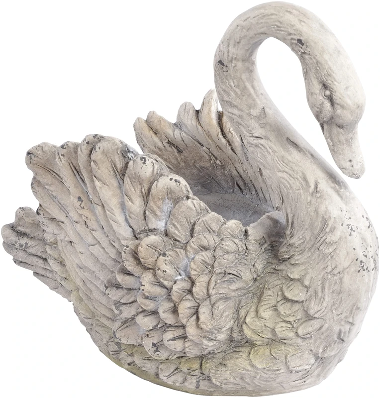 Saville Designs Stoic Swan Vase, Off White - Image 1