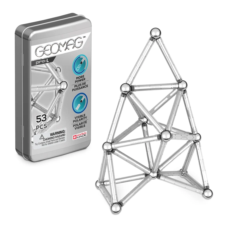 Geomag 040 - pro-L Pocket Set, Magnetic Construction Set, 53 Pieces