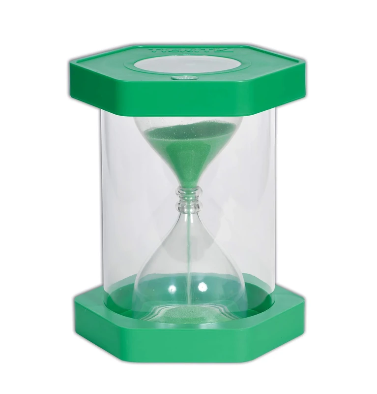TickiT 92026 Giant Clearview Sand Timer, 1 minutes, 270 mm Diameter, Green 9506