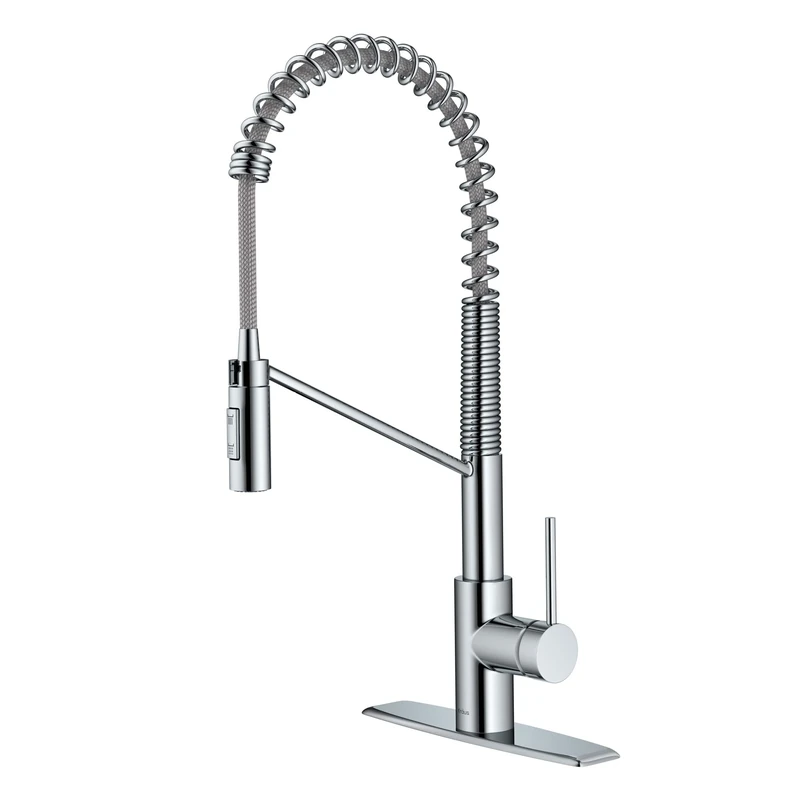 Kraus KPF-2631CH Oletto Kitchen Faucet, Chrome, 4.25 x 21.75 inches