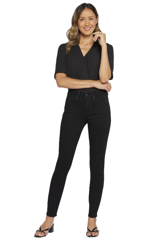 NYDJ womensMBQZ2021Ami Skinny Legging Jeans Jeans - Black -