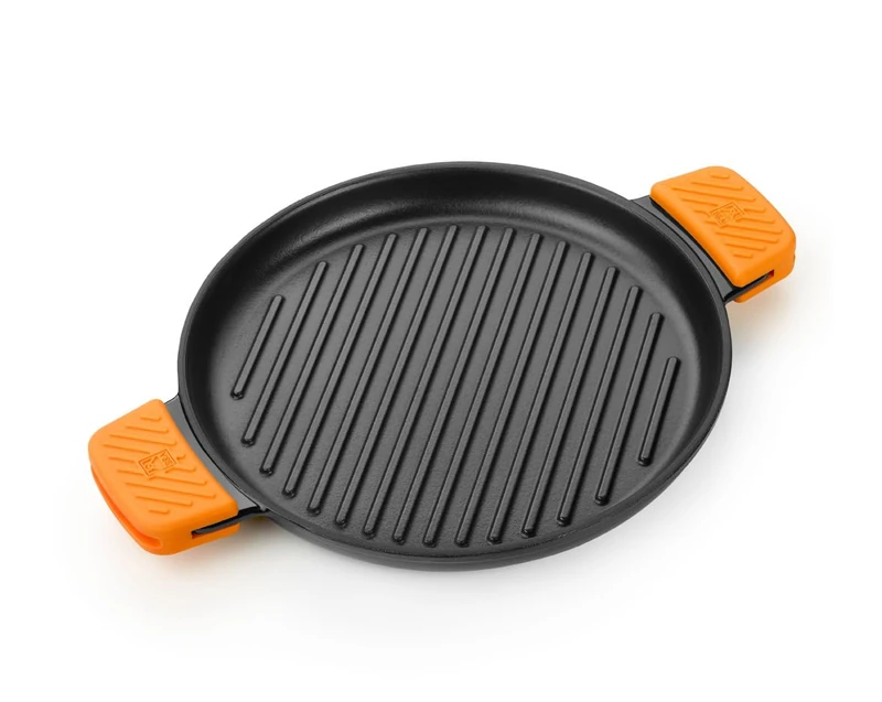 BRA Efficient Iron Round Grill with Stripes, Made of Fu Iron, 32 cm