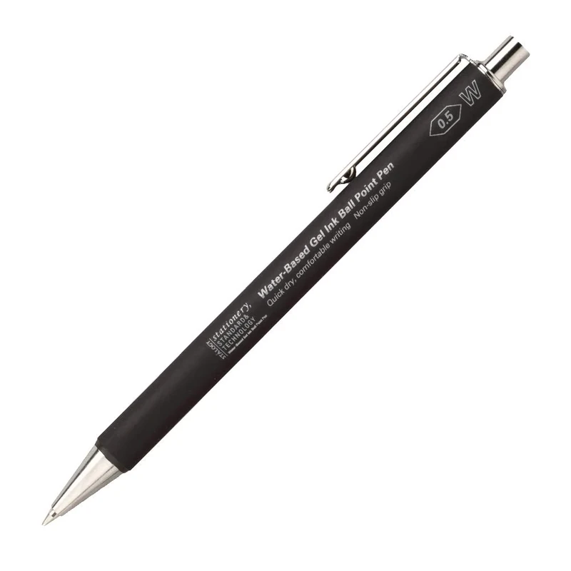 STALOGY Water-Based Gel Ink Ball Point Pen 0.5mm Black